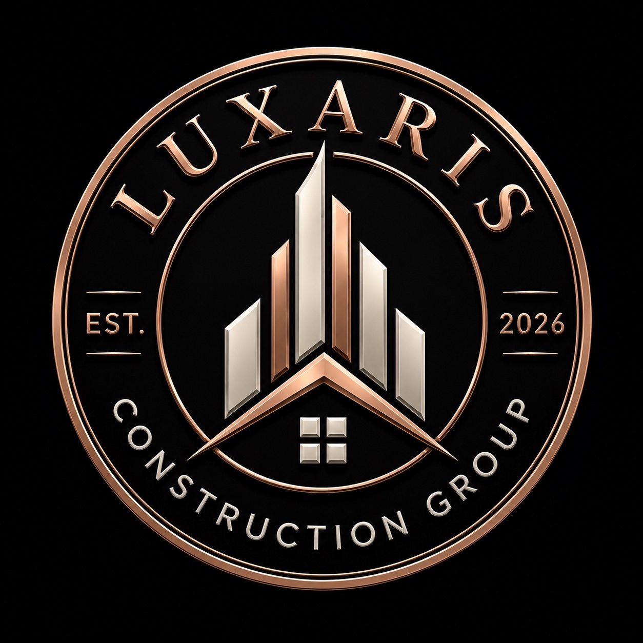 Luxaris Construction Group emblem